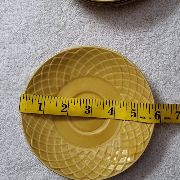 Gold Medallion Enoch Wedgwood Tunstall Tea Cup Saucer Set Of 4 GUC - Picture 12 of 12